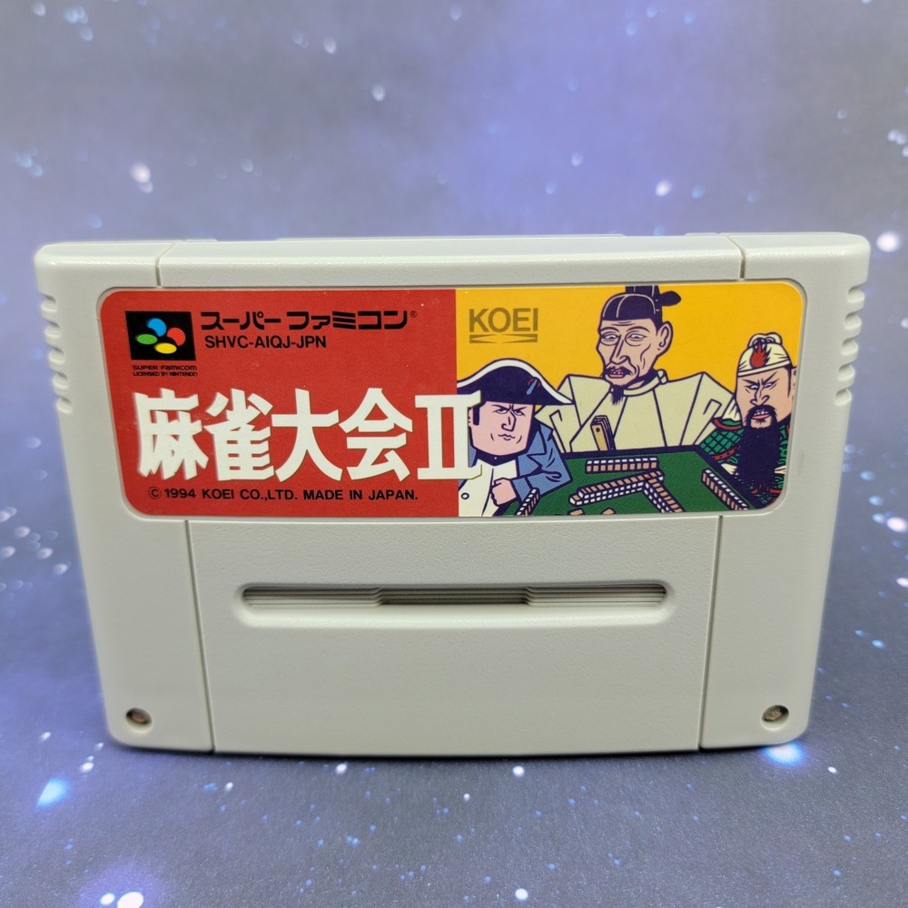 Mahong Taikai II (Nintendo Super Famicom) Japanese Video Game 0809